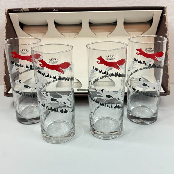 ocean thailand Other - New in Box | Vintage Ocean Thailand | Tally Ho Fox & Hound | 4 Collins Glasses
